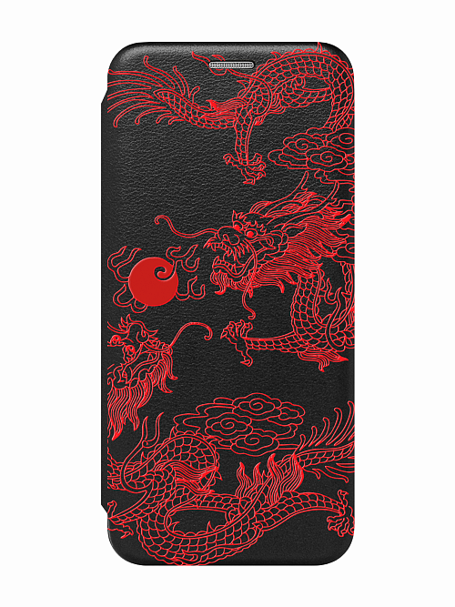 Чехол книжка для Samsung A54 (5G) "Китайский дракон"