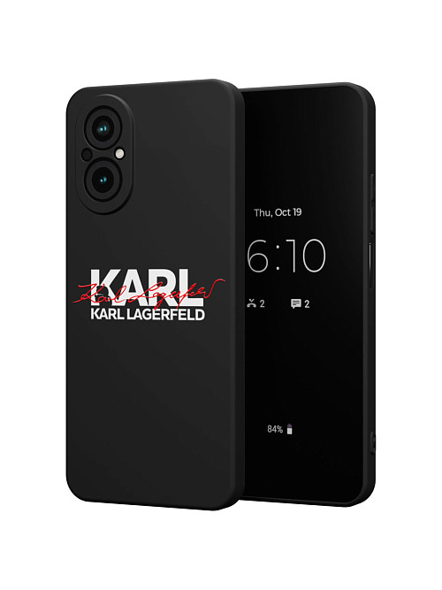 Силиконовый чехол для realme C67 (4G) "NOVEL: Lagerfeld V.2"