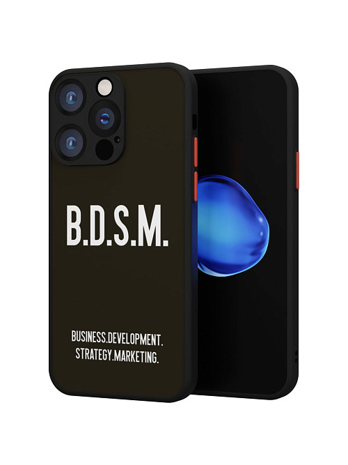Противоударный чехол для Apple iPhone 15 Pro "B.D.S.M."