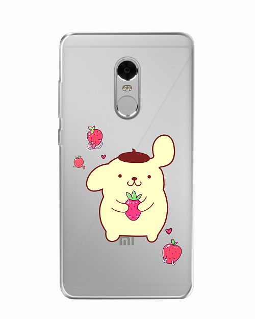 Силиконовый чехол для Xiaomi Redmi Note 4X Собачка с ягодой
