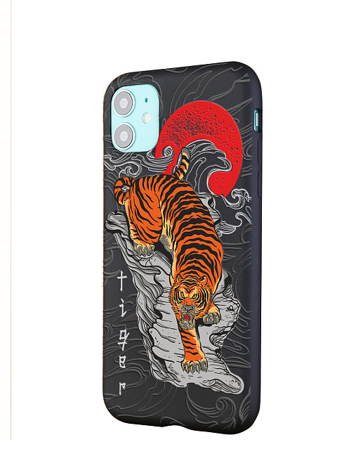 Силиконовый чехол для Apple iPhone 11 "Китайский тигр"