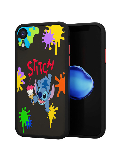 Противоударный чехол для Apple iPhone Xr "NOVEL: Stitch paints"