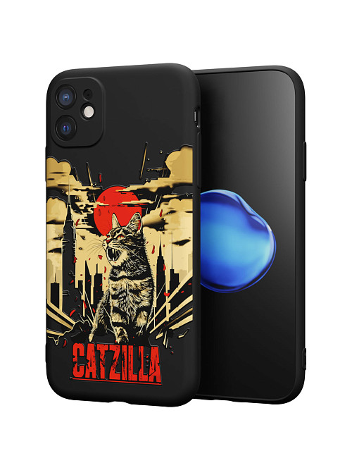 Силиконовый чехол для Apple iPhone 11 "Catzilla"