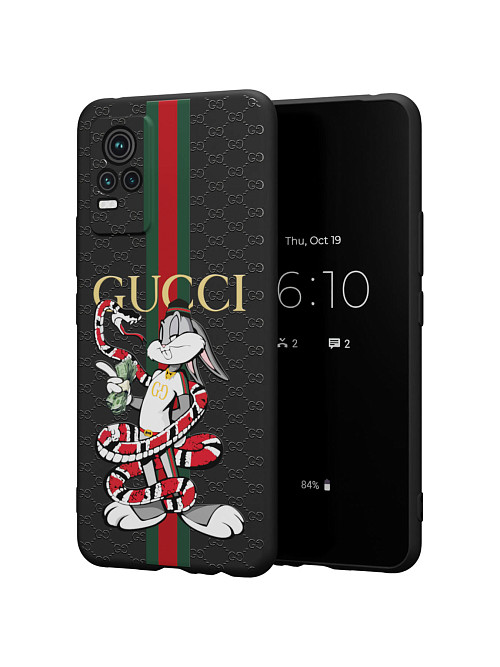 Силиконовый чехол для Vivo V21E (4G) "NOVEL: Багз Банни Gucci"