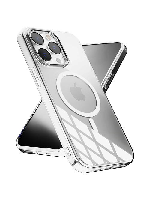 Противоударный чехол с MagSafe для Apple iPhone 14 Pro Max прозрачный/прозрачный