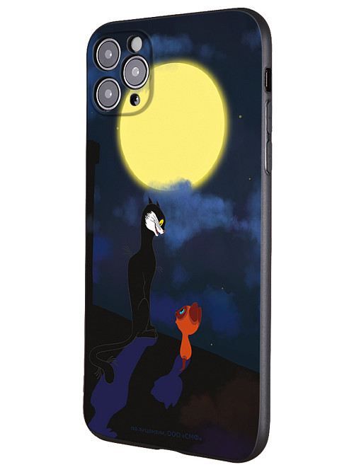 Силиконовый чехол для Apple iPhone 11 Pro "Котенок по имени Гав: А луна все-таки вкусная!"