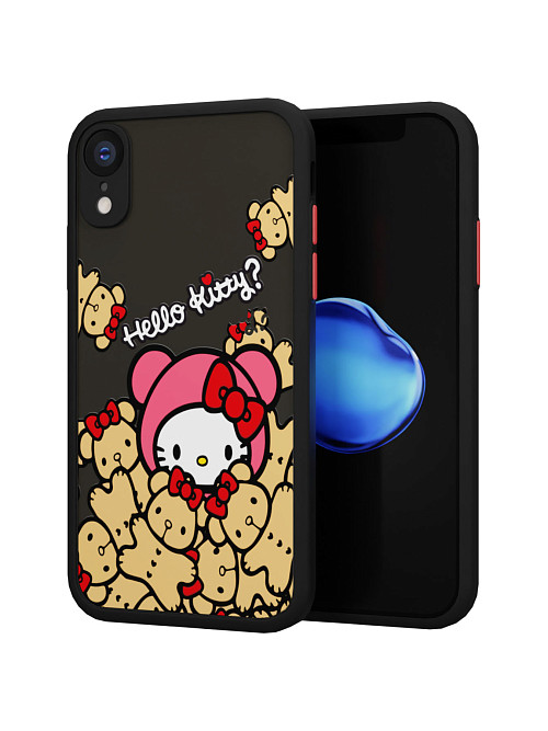 Противоударный чехол для Apple iPhone Xr "NOVEL: Хеллоу Китти и медведи"