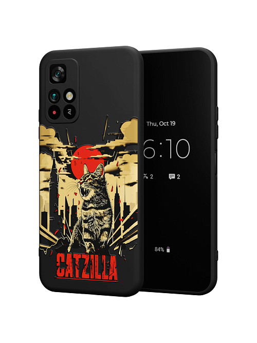 Силиконовый чехол для Poco M4 Pro (5G) "Catzilla"