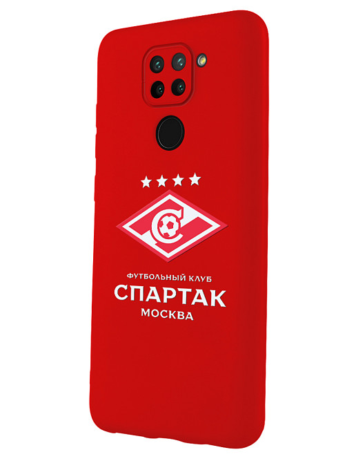 Силиконовый чехол для Xiaomi Redmi Note 9 Футбольная команда Спартак