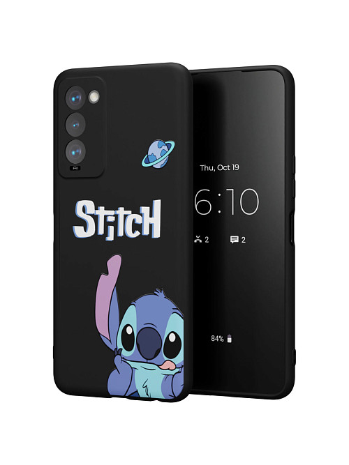 Силиконовый чехол для Tecno Camon 18 "NOVEL: Stitch planet"