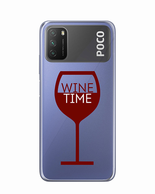 Силиконовый чехол для Poco M3 Wine time