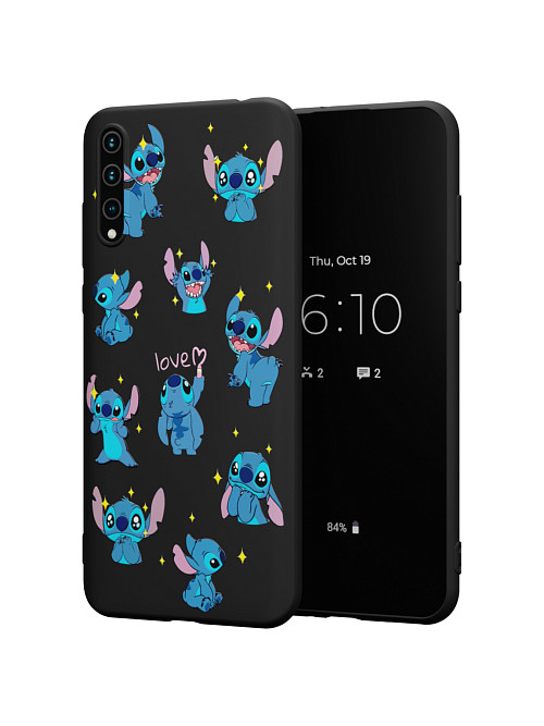 Силиконовый чехол для Huawei Y8p "NOVEL: Stitch love"