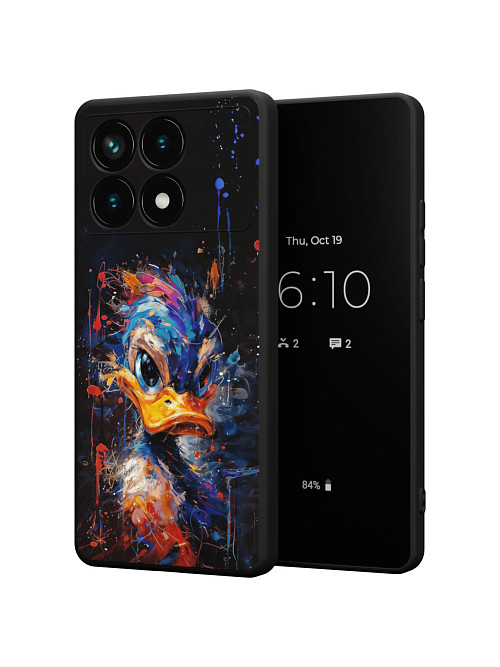 Силиконовый чехол для Poco X6 Pro (5G) "Арт - утенок"