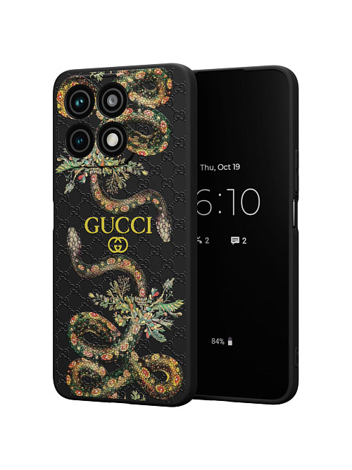 Силиконовый чехол для Honor X8a (4G) "NOVEL: Gucci"