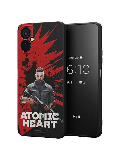 Силиконовый чехол для Tecno Spark 9 Pro "Atomic Heart: Майор Нечаев"