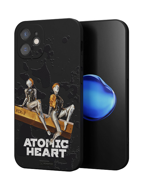 Силиконовый чехол для Apple iPhone 12 Mini "Atomic Heart: Боевые близняшки"