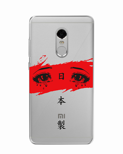 Силиконовый чехол для Xiaomi Redmi Note 4X Грустные глаза аниме