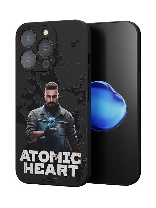 Силиконовый чехол для Apple iPhone 15 Pro "Atomic Heart: Товарищ Нечаев"