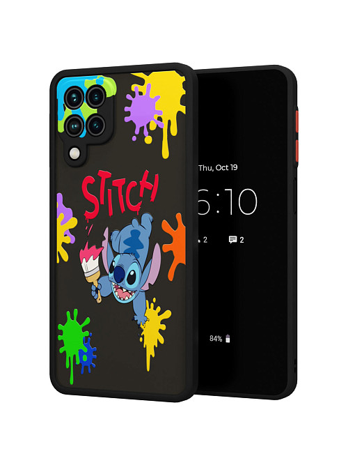Противоударный чехол для Samsung Galaxy A12 (4G) "NOVEL: Stitch paints"