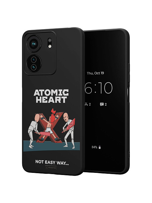 Силиконовый чехол для Xiaomi Redmi 13C "Atomic Heart: Not Easy Way"