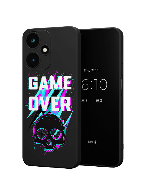 Силиконовый чехол для Infinix HOT 30 PLAY "Game over"