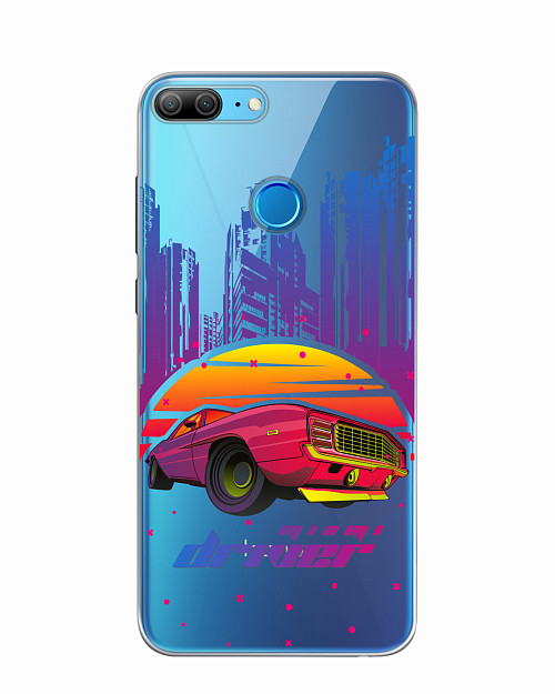 Силиконовый чехол для Honor 9 Lite Retrowave Miami