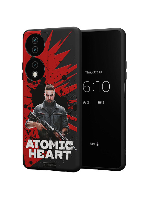 Силиконовый чехол для Honor X7b "Atomic Heart: Майор Нечаев"