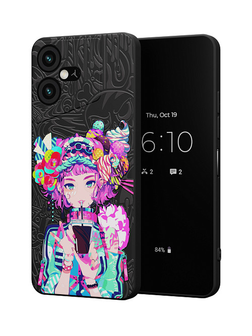 Силиконовый чехол для Tecno Pova Neo 3 "Lolipop girl"