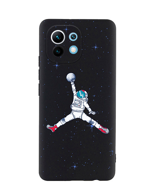Силиконовый чехол для Xiaomi Mi 11 "Космический баскетбол"
