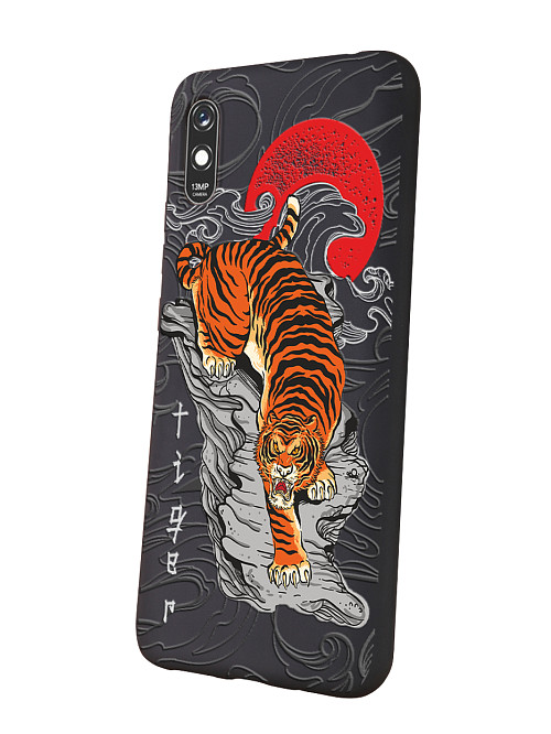 Силиконовый чехол для Xiaomi Redmi 9A Китайский тигр