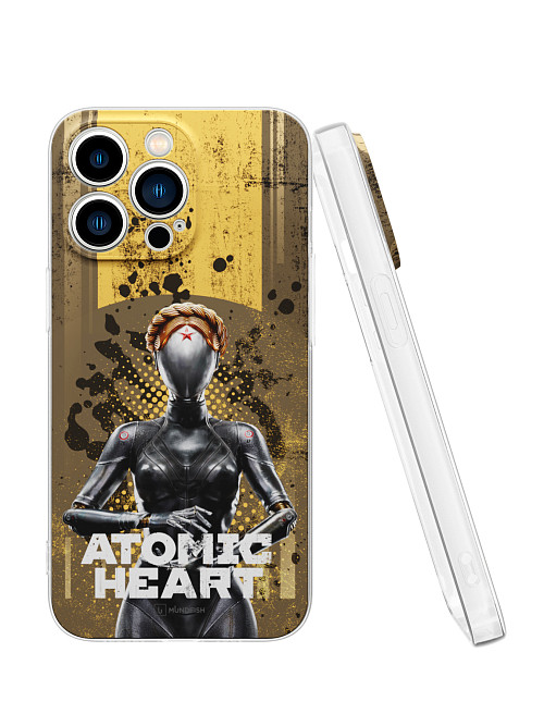 Силиконовый чехол для Apple iPhone 13 Pro "Atomic Heart: Левая близняшка"