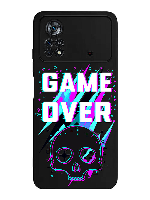 Силиконовый чехол для Poco X4 Pro (5G) Game over