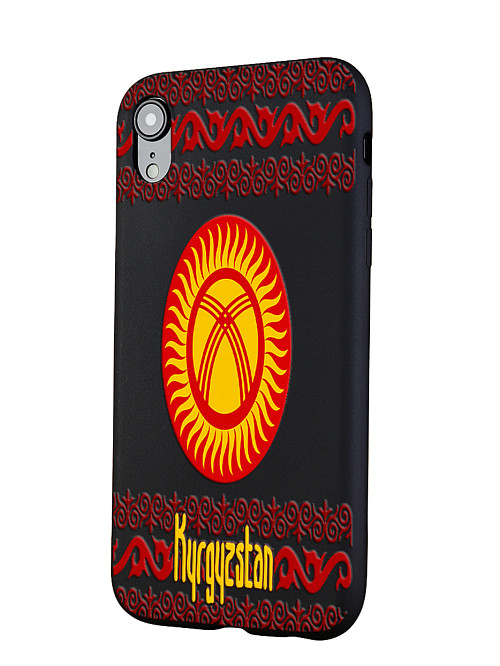 Силиконовый чехол для Apple iPhone Xr "Флаг Кыргызстана"