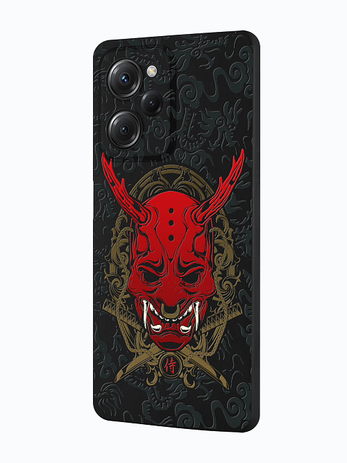 Силиконовый чехол для Poco X5 Pro (5G) Red Oni mask