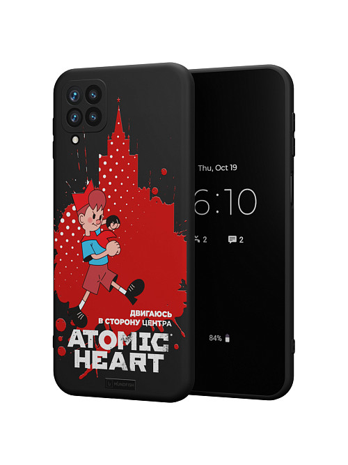 Силиконовый чехол для Samsung Galaxy A22 (4G) "Atomic Heart: В сторону центра"