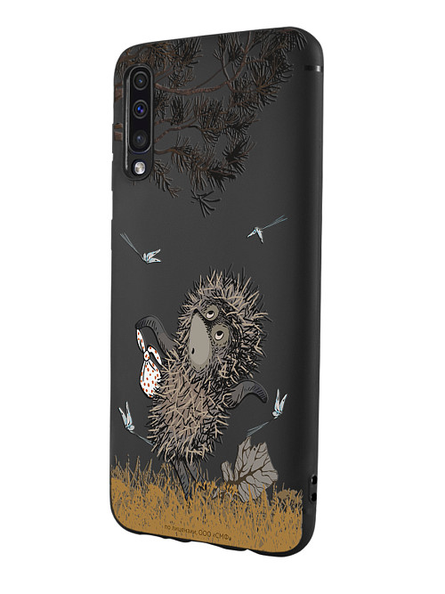 Силиконовый чехол для Samsung Galaxy A30S "Ёжик в тумане и поход"