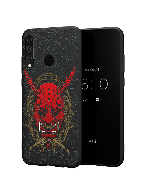 Силиконовый чехол для Honor 20i "Red Oni mask"