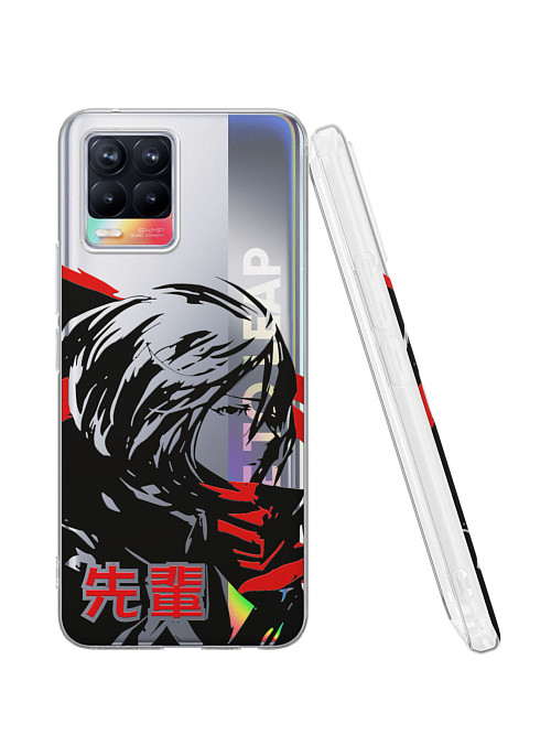 Силиконовый чехол для realme 8 "Атака титанов - Mikasa Ackerman"