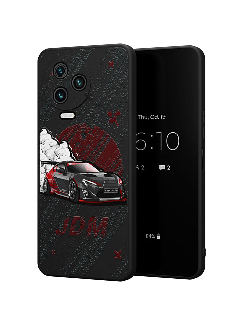 Силиконовый чехол для Infinix Note 12 (2023) G99 "JDM чёрная машина"