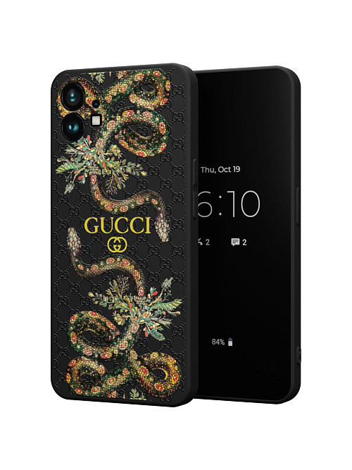 Силиконовый чехол для Nothing Phone 1 "NOVEL: Gucci"