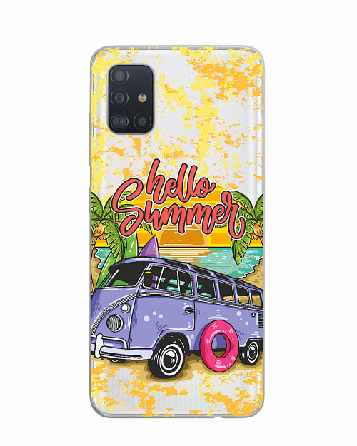 Силиконовый чехол для Samsung Galaxy A51 (4G) "Volkswagen Transporter"