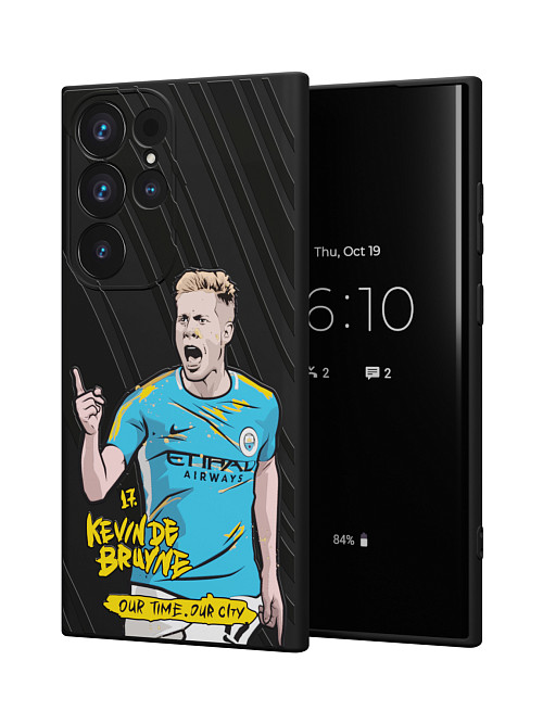 Силиконовый чехол для Samsung Galaxy S23 Ultra "NOVEL: Kevin de Bruyne"