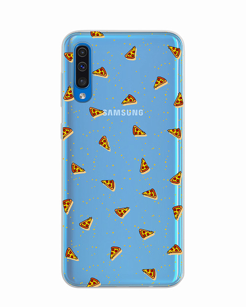 Силиконовый чехол для Samsung Galaxy A50 "Пицца"