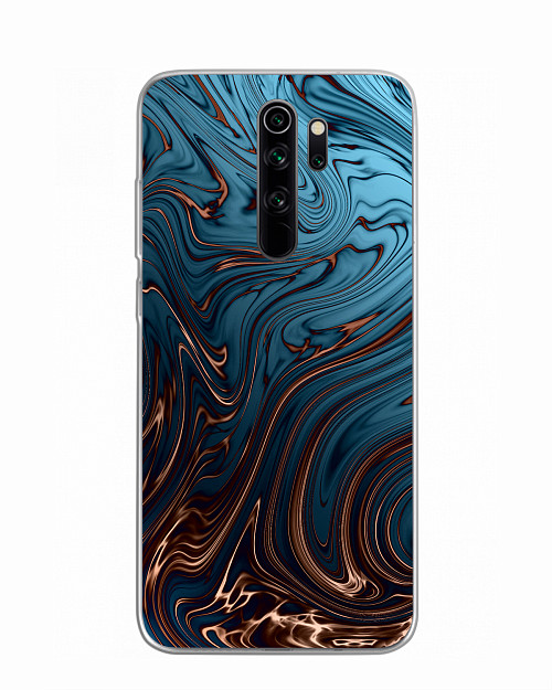 Силиконовый чехол для Xiaomi Redmi Note 8 Pro "Бронзовый узор"