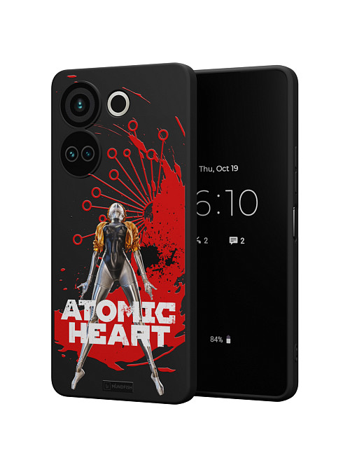 Силиконовый чехол для Tecno Camon 20 "Atomic Heart: Правая близняшка"