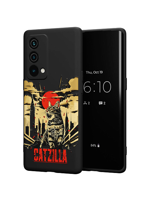 Силиконовый чехол для realme GT Master Edition "Catzilla"