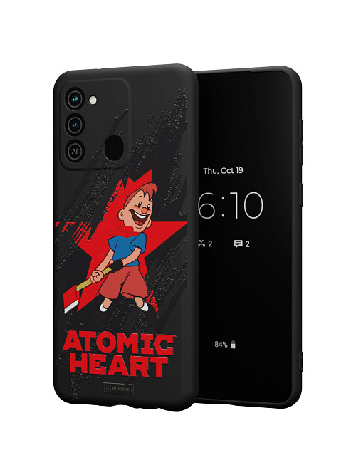 Силиконовый чехол для Tecno Spark 8C "Atomic Heart: Пионер"