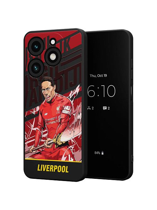 Силиконовый чехол для Tecno Spark 20С "NOVEL: Liverpool"