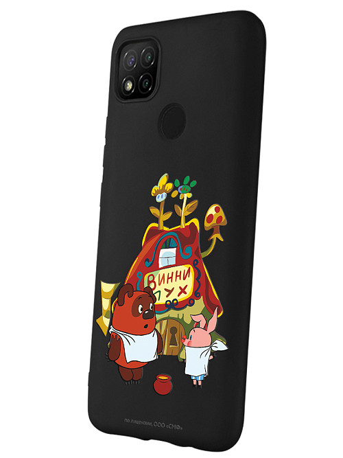 Силиконовый чехол для Xiaomi Redmi 9C "Винни-Пух: Дом Медвежонка"