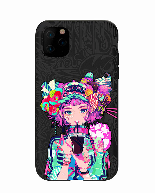 Силиконовый чехол для Apple iPhone 11 "Lolipop girl"